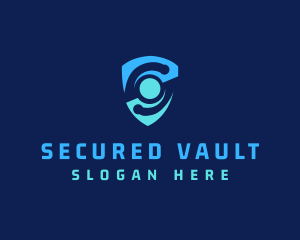 Cyber Security Shield logo design