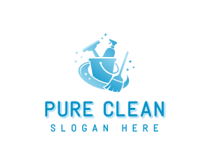 Cleaning Disinfection Tools logo design