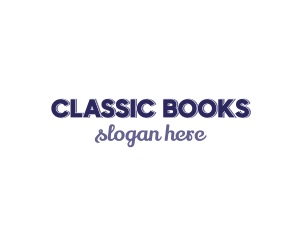Traditional & Modern Text Font logo