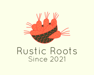 Carrot Harvest Basket  logo design