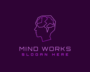 Neurology Mind Wellness logo design