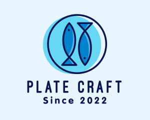 Seafood Fish Platter logo design