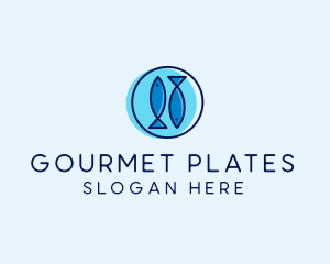 Seafood Fish Platter logo design