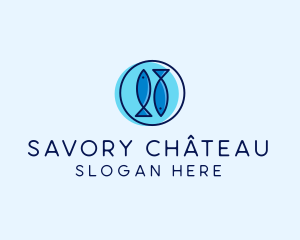 Seafood Fish Platter logo design