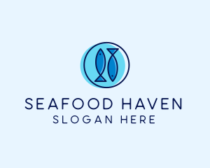 Seafood Fish Platter logo design