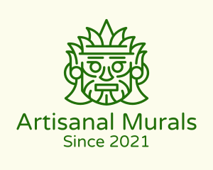 Aztec Leaf Mask logo design