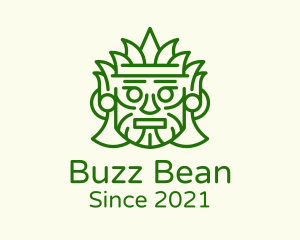 Aztec Leaf Mask logo design