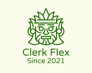 Aztec Leaf Mask logo design