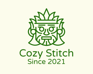 Aztec Leaf Mask logo design