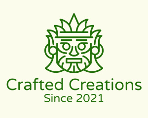 Aztec Leaf Mask logo design