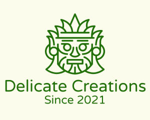 Aztec Leaf Mask logo design