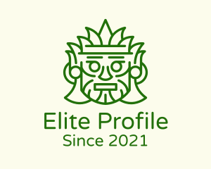 Aztec Leaf Mask logo design