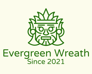 Aztec Leaf Mask logo design