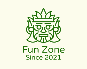 Aztec Leaf Mask logo design