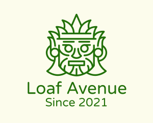 Aztec Leaf Mask logo design