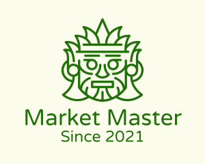 Aztec Leaf Mask logo design