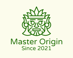 Aztec Leaf Mask logo design