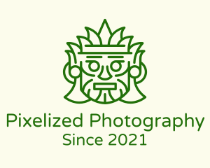 Aztec Leaf Mask logo design