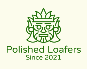 Aztec Leaf Mask logo design