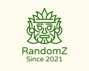 Aztec Leaf Mask logo design