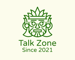 Aztec Leaf Mask logo design