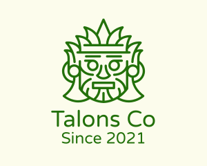 Aztec Leaf Mask logo design