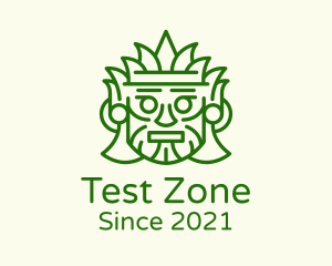 Aztec Leaf Mask logo design