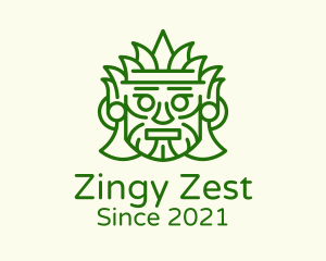 Aztec Leaf Mask logo design