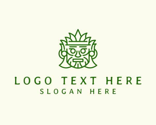 Aztec Leaf Mask logo