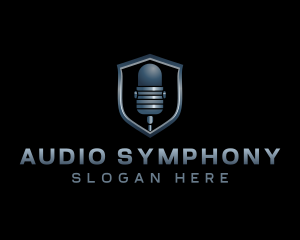 Audio Recording Mic logo design