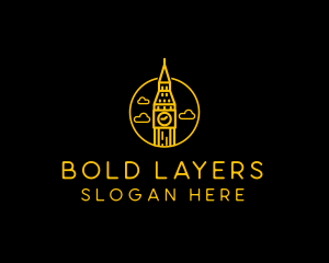 Big Ben Clock Tower logo design