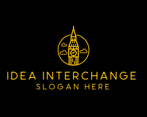 Big Ben Clock Tower logo design