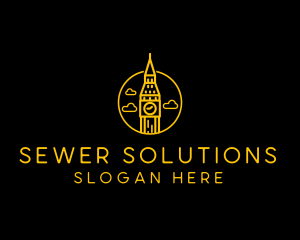 Big Ben Clock Tower logo design