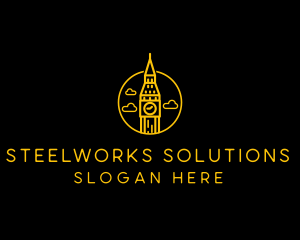 Big Ben Clock Tower logo design