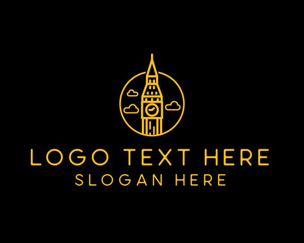 Black And Yellow logo example 1