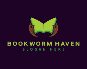 Book Knowledge Reading logo design