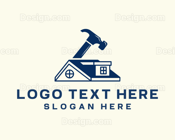 Hammer Construction Roofing Logo