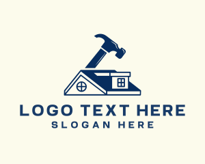 Hammer Construction Roofing logo design