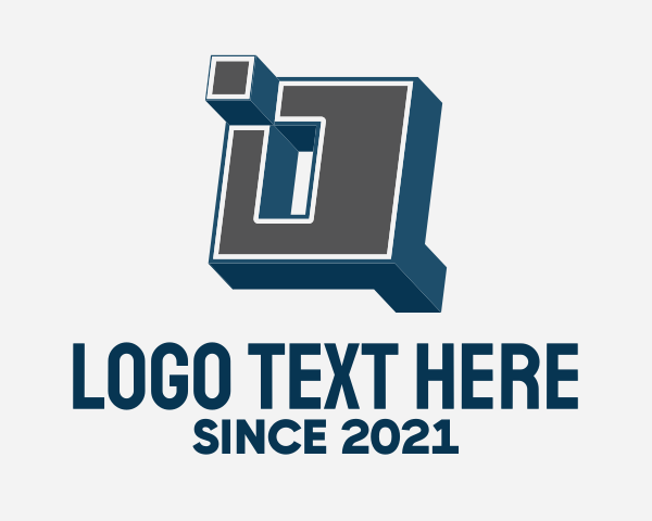 Blocky logo example 4