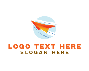 Paper Plane Aviation logo design