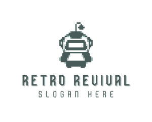 Pixel Robotics Arcade logo design