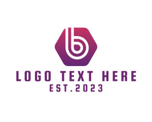 Hexagon Modern Letter B Business logo