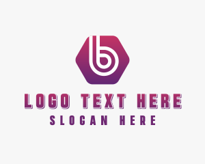 Hexagon Modern Letter B Business logo