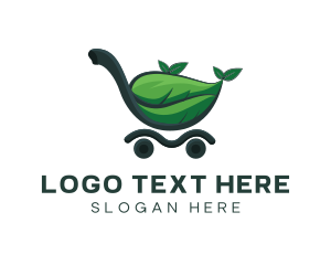 Cart Trolley Plant Logo