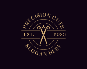 Luxury Tailoring Scissors  logo design