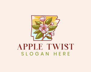 Arkansas Apple Blossom logo design