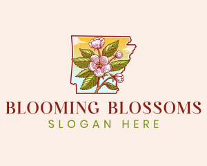 Arkansas Apple Blossom logo design