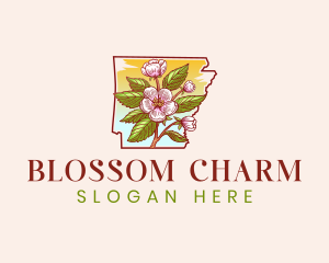 Arkansas Apple Blossom logo design