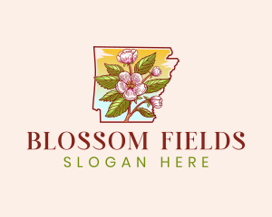 Arkansas Apple Blossom logo design