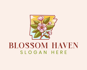 Arkansas Apple Blossom logo design